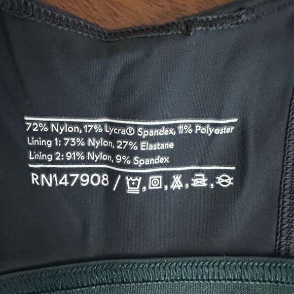 Outdoor Voices Tech Sweat Criss Cross Key Hole Sports Bra Green Size Small - Picture 4 of 11